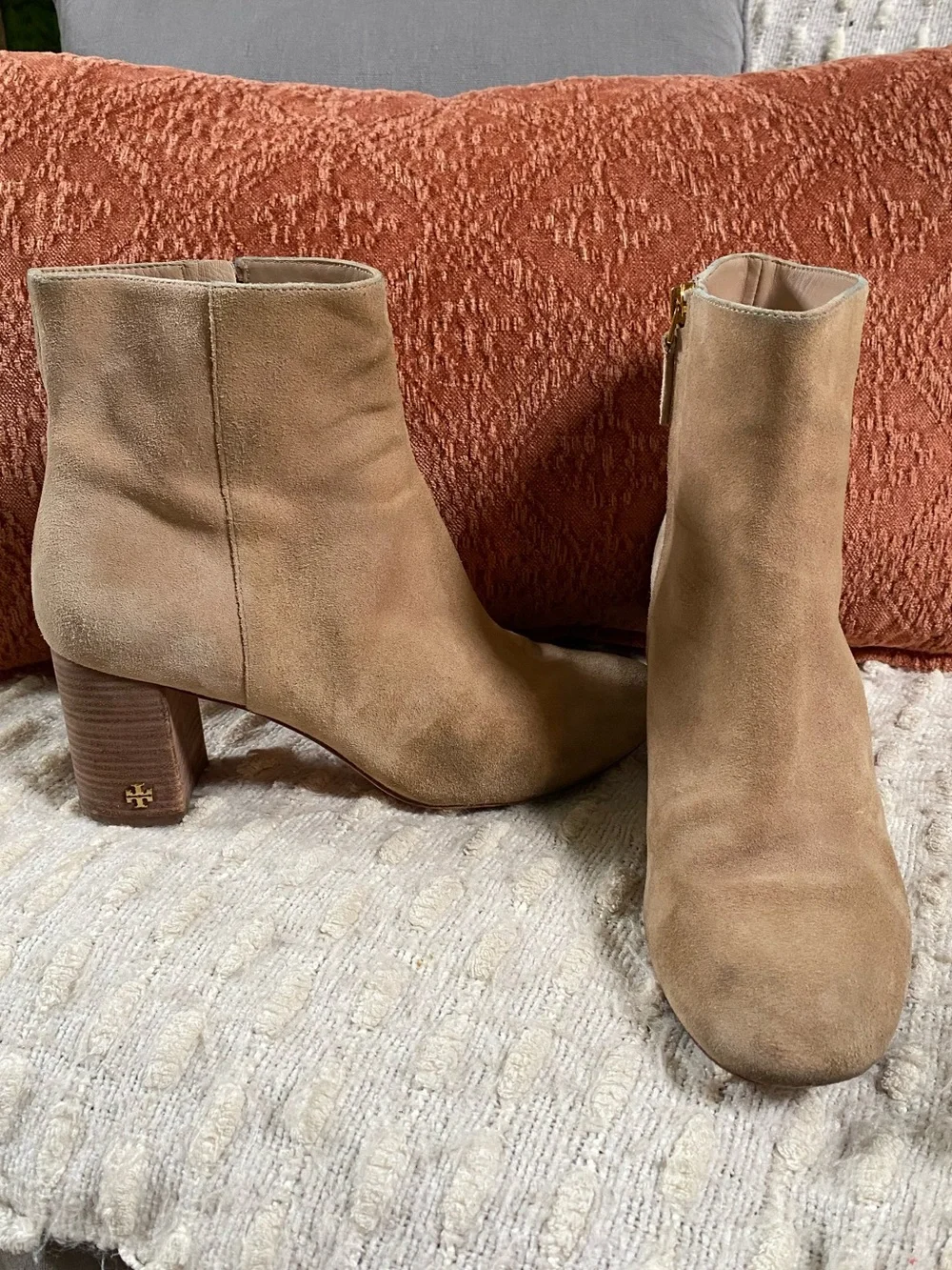 {Tory Burch} Suede Ankle Booties